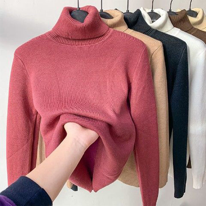 Kira | Damen Komfortpullover mit Rollkragen