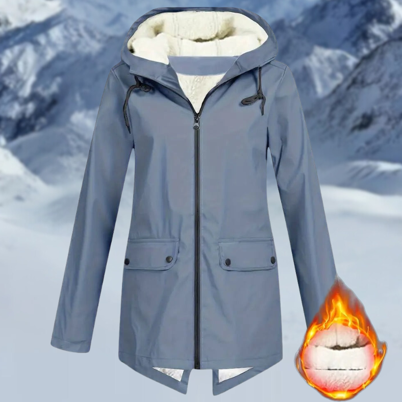 Louize | Damen Wasserdichte jacke mit kordelzug