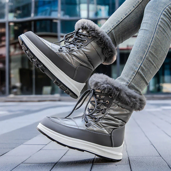 Ashby | Stylische Winterschneestiefel mit Pelzfutter für Frauenn