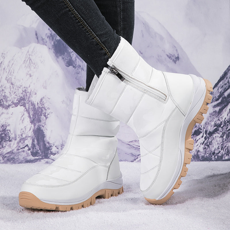 Beate | Elegante Damenstiefel mit femininem Flair und seitlichem Reißverschluss