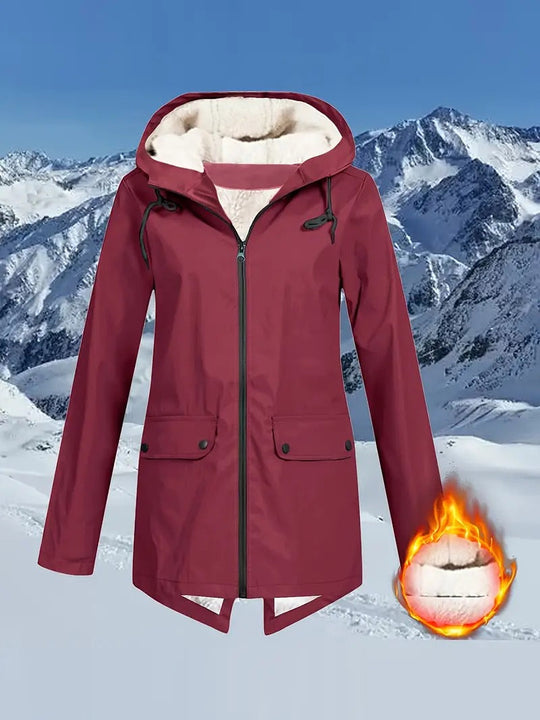 Louize | Damen Wasserdichte jacke mit kordelzug