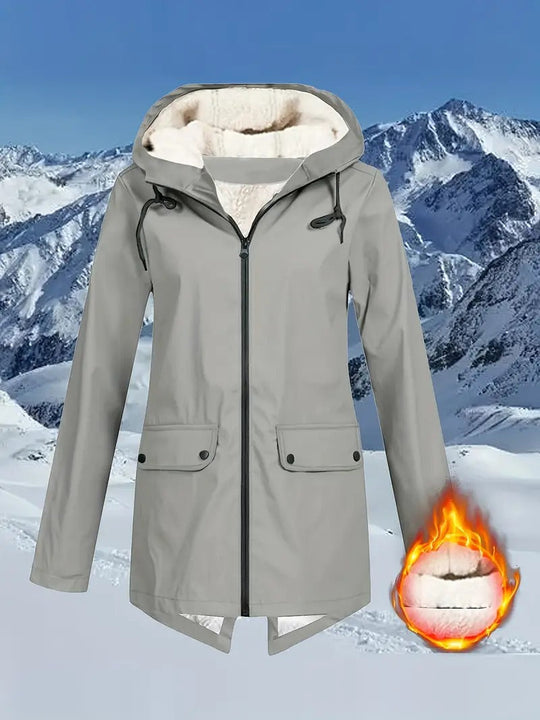 Louize | Damen Wasserdichte jacke mit kordelzug